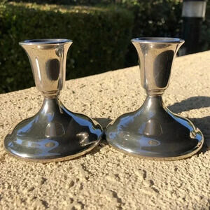 Wm A Rogers Silver-plated Candlestick Holders